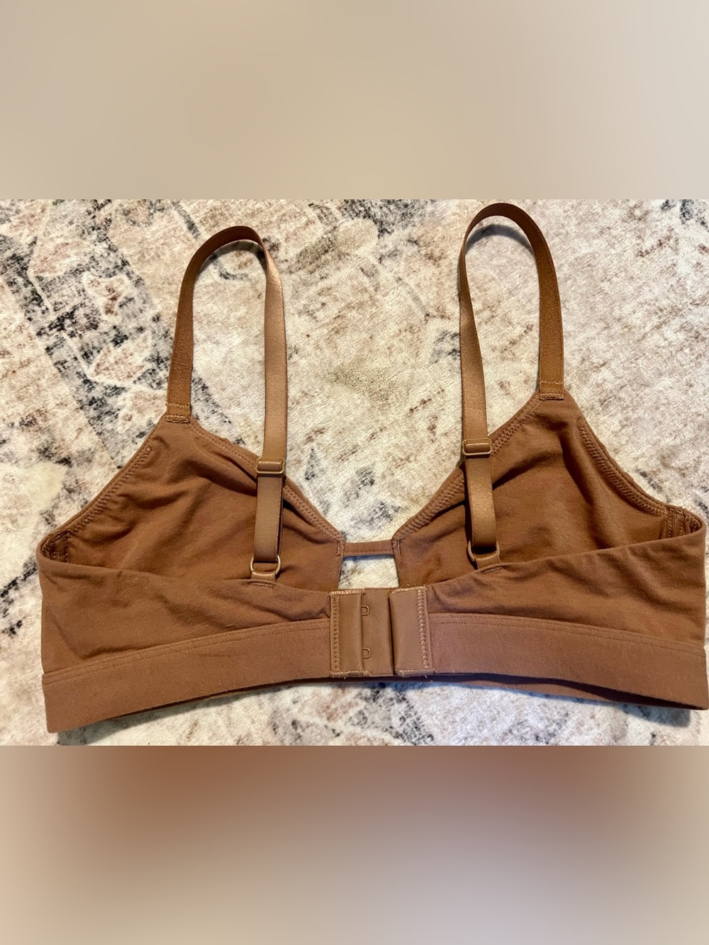 Negative Underwear Cotton Cutout Bra in Fawn - Picture 4 of 5